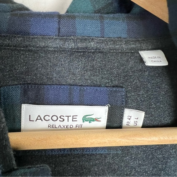 Lacoste Plaid Hooded Jacket - Picture 4 of 5